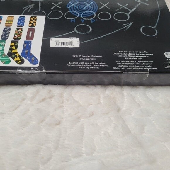 HYP Football Sock Set 12 Days to the Big Game 12 Pair 4 Crew 8 Low Cut OSFM New - Picture 5 of 8